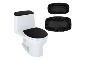 Toilet Lid Cover and Toilet Tank Lid Cover Replacement Toilet Cover with Elastic - Picture 1 of 9