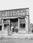 1898 Baskins Drugstore, Junction City, Kansas Old Photo 8.5" X 11" Reprint