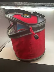 California Innovation - Insulated Round Zippered Cooler Bag - Red & Black - Picture 1 of 6