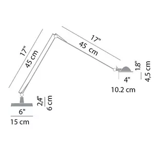 Luceplan, Berenice Tavolo Alu Im Rampenlicht Weiß, Meda-Rizzatto, 1985 - Bild 1 von 2