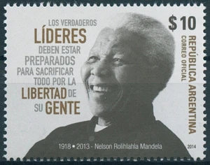 Argentina Stamps 2014 MNH Nelson Mandela Politicians Famous People 1v Set - Picture 1 of 1