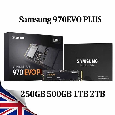 SAMSUNG 970 EVO Plus Internal SSD NVMe 2TB 1TB 500GB 250GB Solid State Drive Lot - Image 1 of 4
