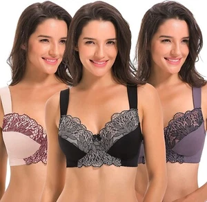 2 BH XXLarge 44DDDD ungefüttert Minimizer Curve Muse Plus BHs mit Stickerei 2/ 35 $ - Bild 1 von 6