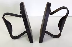Pair of Antique Vintage Flat, Smoothing Irons , Black, Bookends, Doorstop - Picture 1 of 4