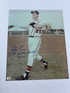 BOBBY THOMSON SIGNED NEW YORK GIANTS 8X10 PHOTO - Picture 1 of 1