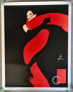 René Gruau Rouge et Noir Kunstdruck Original 1990 RaRe Poster Lithographie Französisch! - Bild 1 von 8