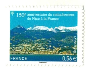 2010-TIMBRE ADHESIF NEUF**/RATTACHEMENT DE NICE A LA FRANCE-AUTOCOLLANT-Yt.469 - Imagen 1 de 1