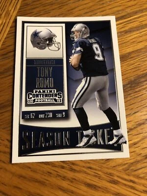2015 Panini Contenders Football Season Ticket #87 Tony Romo Cowboys  - Image 1 of 3