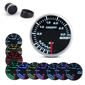 2" 52mm 10 Color LED Pointer Turbo Boost Gauge Pressure Meter Bar Car Auto Smoke - Bild 1 von 9