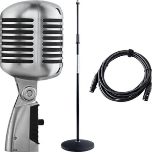 Shure 55SH Series II Elvis Mikrofon Retro Mikro Live Mic Micro Ständer Kabel Set - Bild 1 von 12
