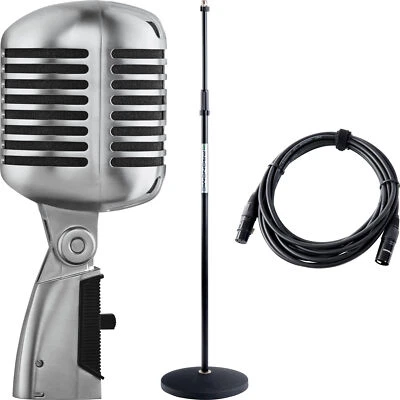 Shure 55SH Series II Elvis Mikrofon Retro Mikro Live Mic Micro Ständer Kabel Set - Bild 1 von 4