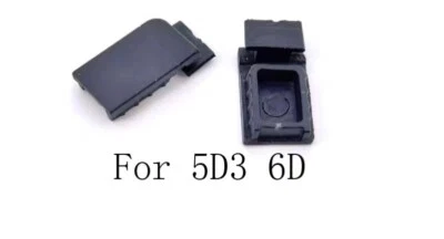 DC Coupler Cord Hole Rubber Cover For Canon EOS 6D & 5D Mark III 3 Battery Door - Image 1 of 2