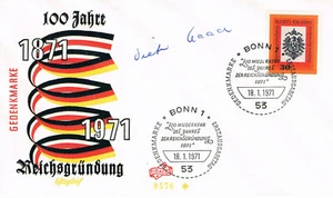 Deutschland Dieter Haack 1934- Autogramm signed FDC Cover Bundesminister SPD - Bild 1 von 1