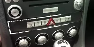 D Chrom Rahmen für Schalter Warnblinker / Mercedes SLK R171 - Edelstahl poliert - Picture 1 of 3