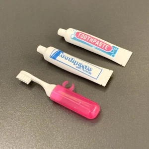 Pretented Toothbrush and 2 toothpastes ACCESSORIES For American Girl 18" Dolls - Picture 1 of 5