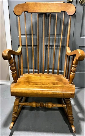 Vintage ETHAN ALLEN Heritage with a Nutmeg finish Rocking Chair Cover