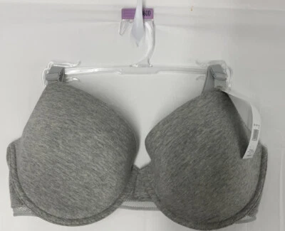 NWT Hanes CG148 Everyday Comfort Underwire Bra - Gray - 36DD - Image 1 of 4