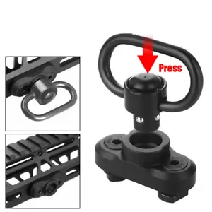 Rotate 360 Degrees Black Heavy Duty QD Sling Swivel Adapter Mount for M-Lok MLOK - Picture 1 of 8