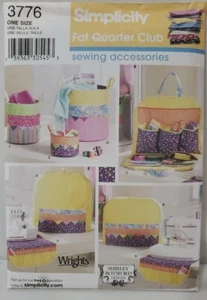 Simplicity Pattern 3776 Sewing Accessories FAT QUARTER CLUB Shirley Botsford - Picture 1 of 2