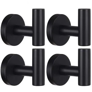 Towel Hooks Bathroom Coat Hook Robe Hook Stainless Steel Heavy Duty Door Hanger - Picture 1 of 8