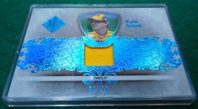 Kyle Busch 2012 Press Pass Total Memorabilia Press Pass Firesuit Card 1/50 - Image 1 of 4