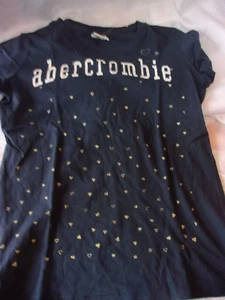 CAMISETA PARA NIÑAS ABERCROMBIE TALLA XL AMARILLO MARINO LOGOTIPO CORAZONES AMARILLOS - Imagen 1 de 1