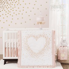 rose gold baby bedding