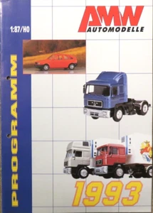 AMW Modellauto Prospekt brochure catalogue von 1993, 8 Seiten - Bild 1 von 2