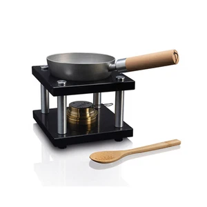 Dewok Set da Cucina per 2 Persone - Piano Cottura Padella Gel Bruciante - Set Fornello da Campeggio - Foto 1 di 7