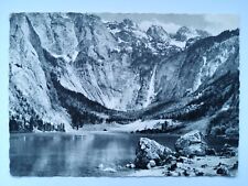 Der Obersee mit den Teufelshörnern Ansichtskarte Alte Schwarz Weiß Postkarte AK
