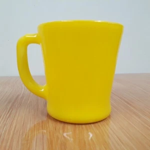Vintage Fireking D Handle Coffee Mug Yellow #28 - Picture 1 of 13