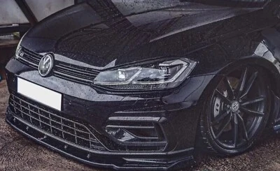 Volkswagen Golf MK7/MK7.5 RLine Bumper Maxton 3 Piece Carbon Look Front Lip - Image 1 of 3