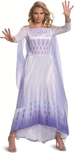 Verkleidung Damen Frozen Schneekönigin Elsa Deluxe Kostüm Small Neu - Bild 1 von 3