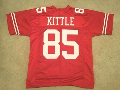 Jersey rojo George Kittle cosido personalizado sin firmar - M, L, XL, 2XL Foto 1 de 2
