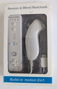Build-in Motion Remote Control  wired Nunchuck For Nintendo Wii  Wii U Pre-owned - Picture 1 of 3