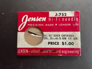 Jensen J-752 Hi-Fi Record Player Phonograph Needle Set Screw Cartriges - Picture 1 of 2