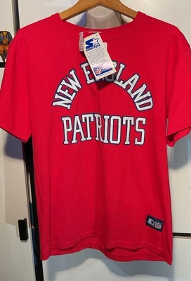 CAMISETA DE INICIACIÓN DE LOS PATRIOTAS DE NUEVA INGLATERRA TALLA L DE COLECCIÓN HECHA EN 🇺🇸 NUEVA CON ETIQUETAS NFL Foto 1 de 4
