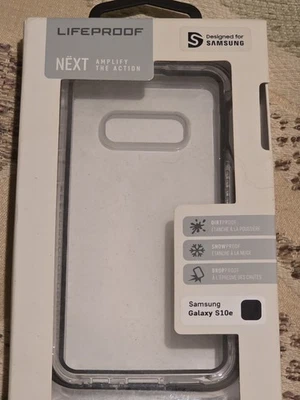  Nueva Funda Original LifeProof NEXT Series Para Samsung Galaxy S10e Transparente/Negro Foto 1 de 4