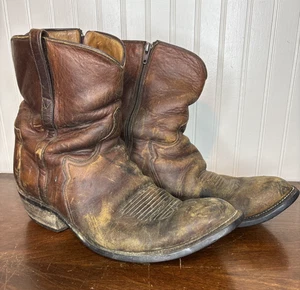 Botas de Vaquero Lucchese Serie F Tobillo Corto Cremallera Lucchese Classics L0710 Talla 10 LEER - Imagen 1 de 10