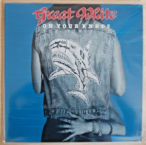 GREAT WHITE~ ON YOUR KNEES ~ THE FIRST LP~ ENIGMA RECORDS # SQ 73294~1987 *RARE* - Picture 1 of 14