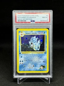 Pokémon TCG 1st Edition Giovanni’s Gyarados Holo Rare 5/132 Gym Challange PSA 8 - Picture 1 of 2