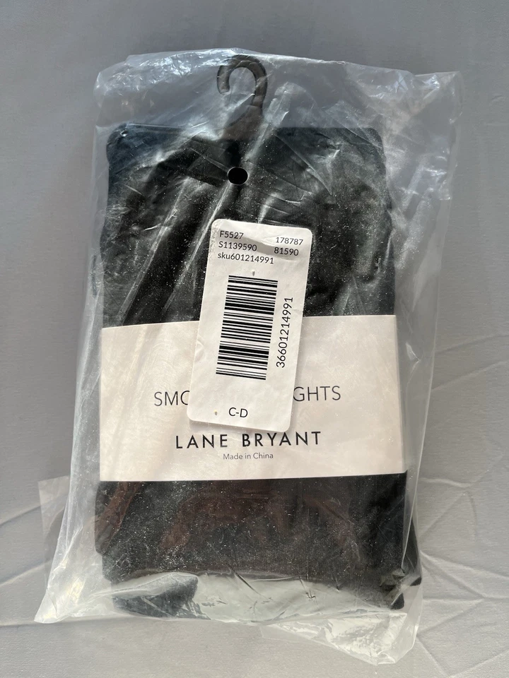 Lane Bryant Fleece Lined Smoothing Tights Black SKU 601214991 Plus Size - Image 1 of 4