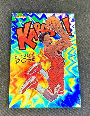 2014 Derrick Rose Panini Excalibur Kaboom Holo Vertical #15 KABOOM! SP RARE - Image 1 of 3