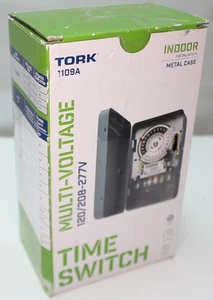 Tork Indoor 24 Hour DPST Time Switch 1109A #90a - Picture 1 of 10