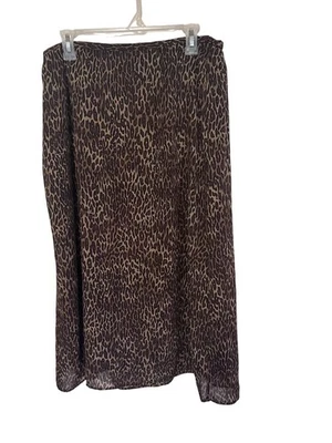 Requirements brown and black leopard print skirt size XL - Image 1 of 4