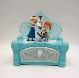 FROZEN Musical Jewelry Box "Do You Want to Build a SNOWMAN" Sings Animated WORKS - Picture 1 of 8