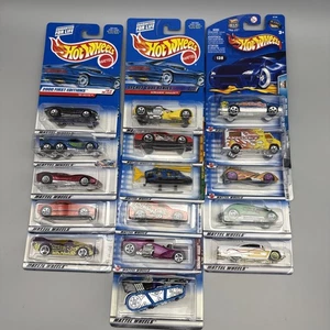 Hot Wheels (1998-2003) Mixed Lot of 16 Cars Trucks New On Cards Sealed - Picture 1 of 9