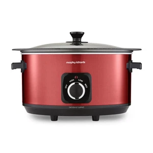Morphy Richards 6.5L Slow Cooker, Accents Sear and Stew  Metallic Red 461026 - Picture 1 of 24