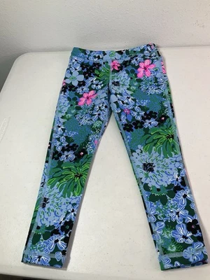 Pantalones de fitness total LILLY PULITZER Luxletic azul~rosa~verde~blancos. Sm-Excel Estado Foto 1 de 4