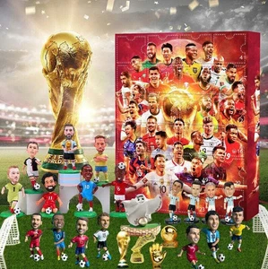 2024 World Cup Advent Calendar Charming Sports Stars Xmas Gift Box Fans Football - Picture 1 of 9